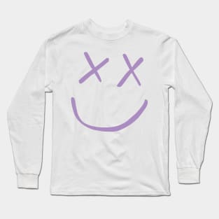 Louis Tomlinson Smiley Purple Long Sleeve T-Shirt